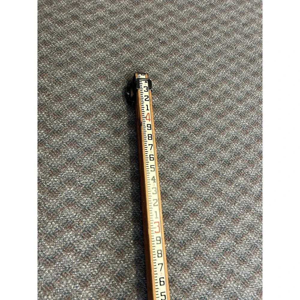 Vintage 11' WOOD MEASURING STICK grade rod rule surveying leveling story pole